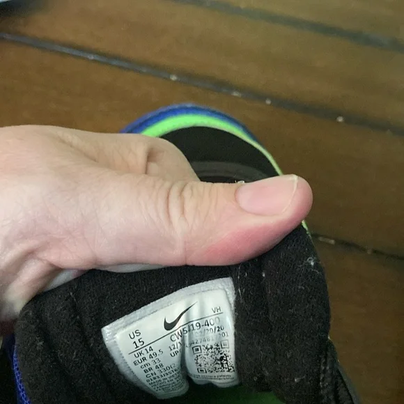 Nike Black and Blue Athletic Sneakers - Picture 2 of 6